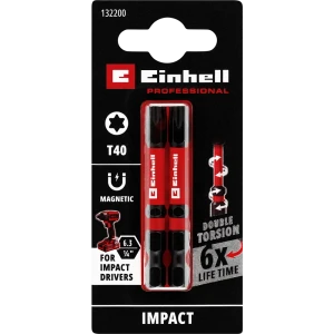 Бита ударная магнитная Einhell 132200 T40x60 мм, 2 шт.