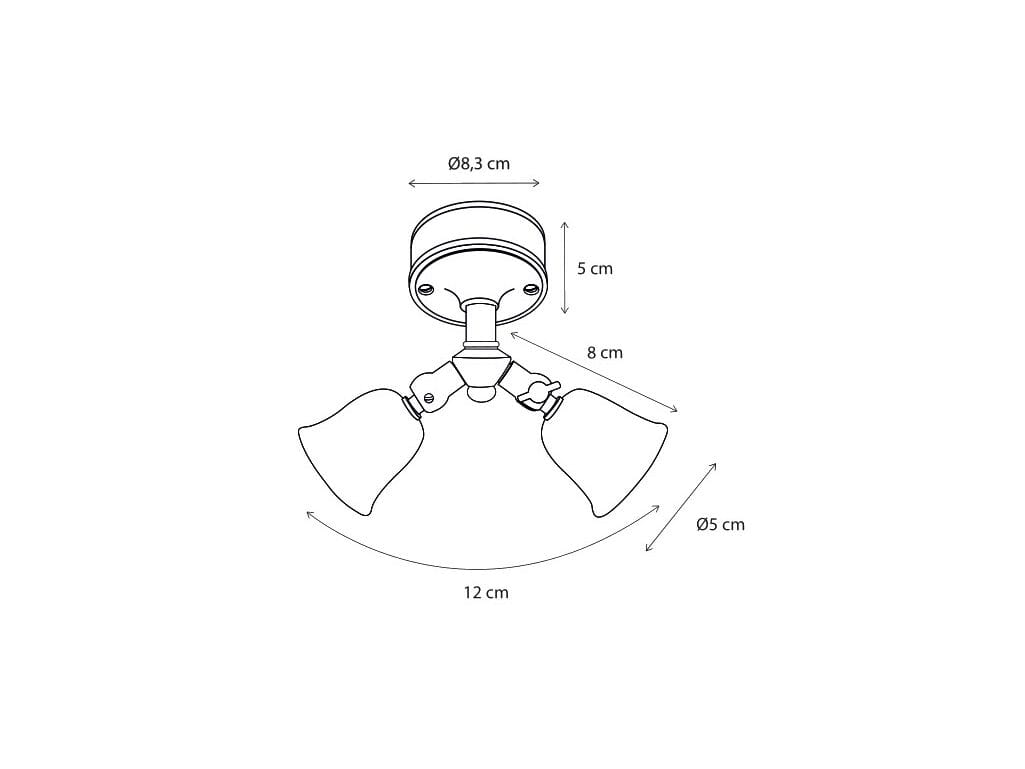 Латунь регулируемый светодиодный потолочный светильник Authentage Lighting Fleure Twin ARCH-00123881 - Вид №2