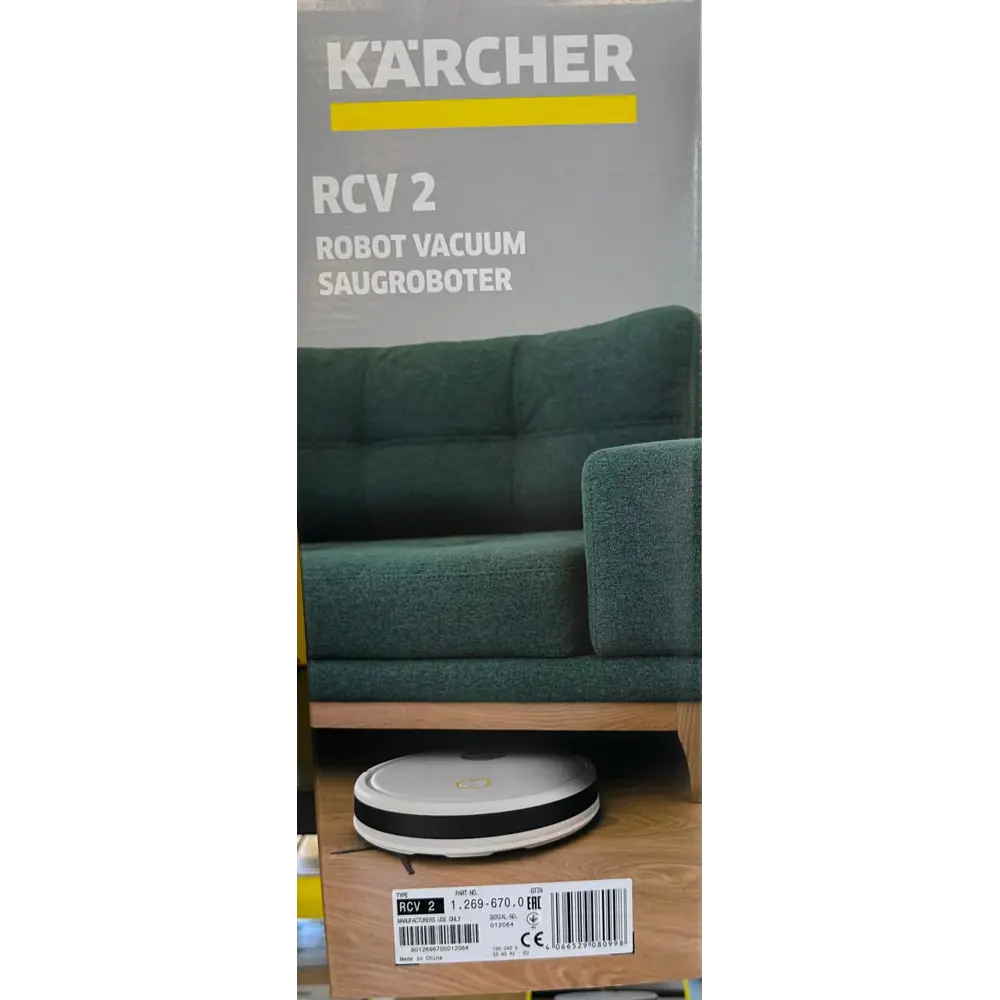 Робот-пылесос Karcher RCV 2 с функцией влажной уборки и Wi-Fi управлением 89385871 STLM-1490284 - Вид №12