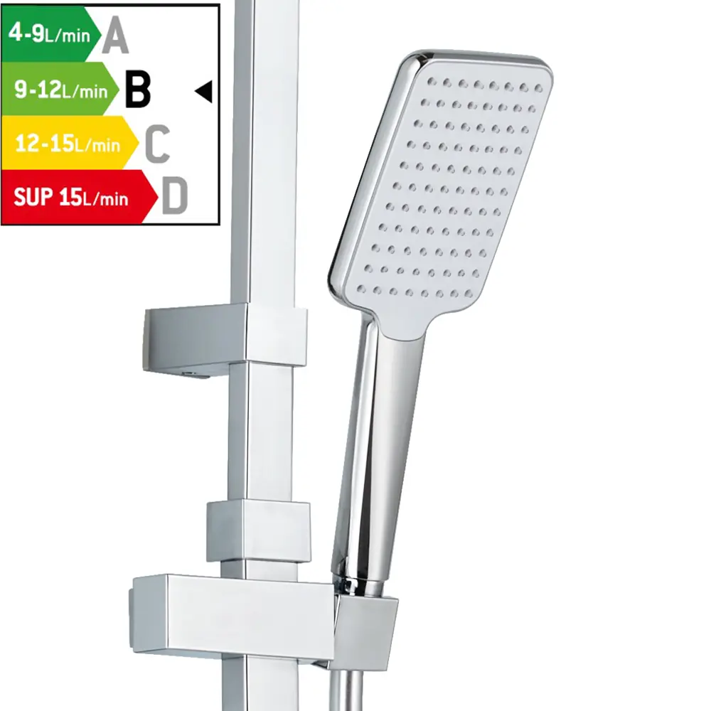 Sensea Studio: Душевая стойка с верхним душем и антиторсионным шлангом 88103664 STLM-0076708 - Вид №2