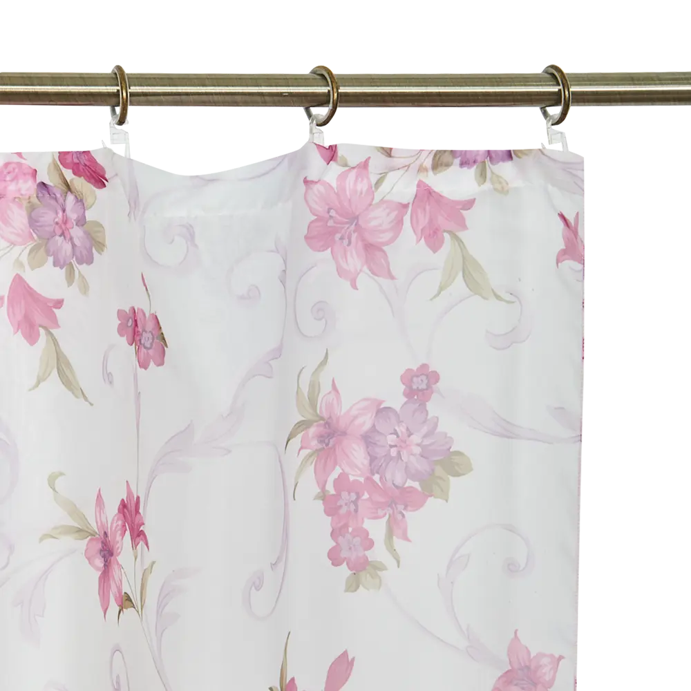 Комплект тюля на ленте для кухни «Мари» 280x160 см цвет розовый WITERRA STLM-2088317 - Вид №3