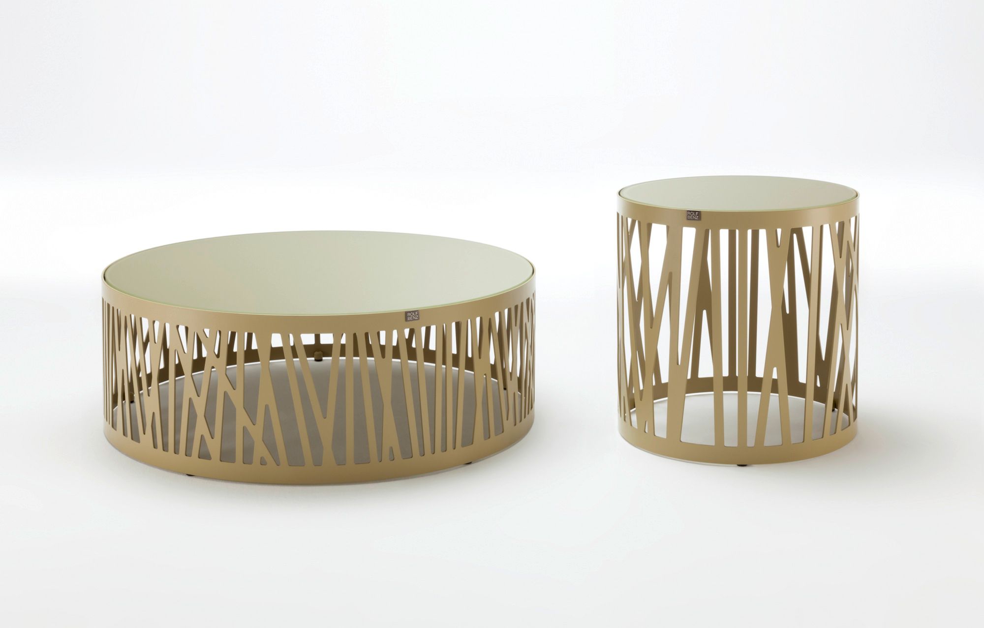 Круглый стол из стали и стекла Rolf Benz ROLF BENZ 8330 ARCH-00068316 - Вид №2