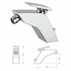 ML.TEO-300 Смеситель для биде монокомандный