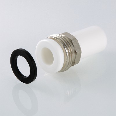 VTp.721.0.02506 Фитинг полипропиленовый – патрубок под накидную гайку Valtec 25 мм x 1"  - Вид №3