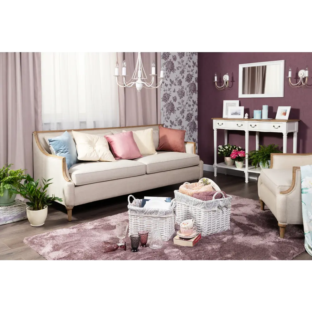 Подушка «Бархат», 40х40 см, цвет пепельная роза LINEN WAY STLM-2118797 - Вид №7