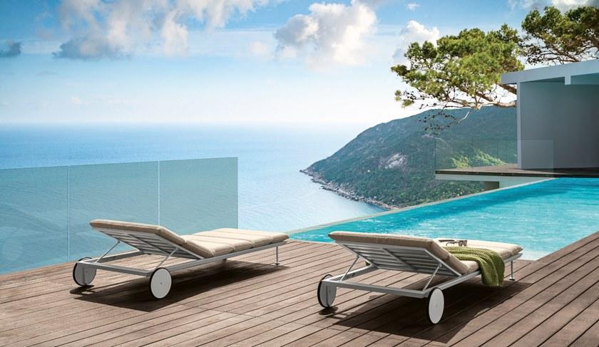 Talenti Садовая кушетка из ткани Recliner на колесиках Cruise alu Crualulet - Вид №3