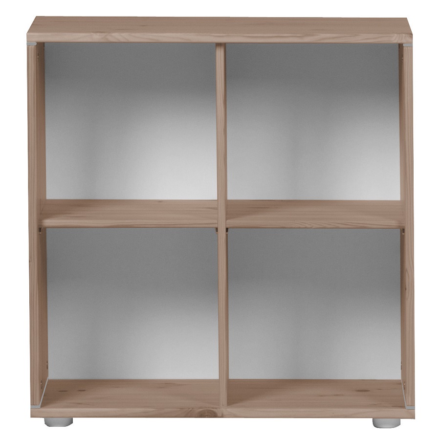 Стеллаж Flexa Classic storage с 4 полками, коричневый/серый 812420139 - Вид №1
