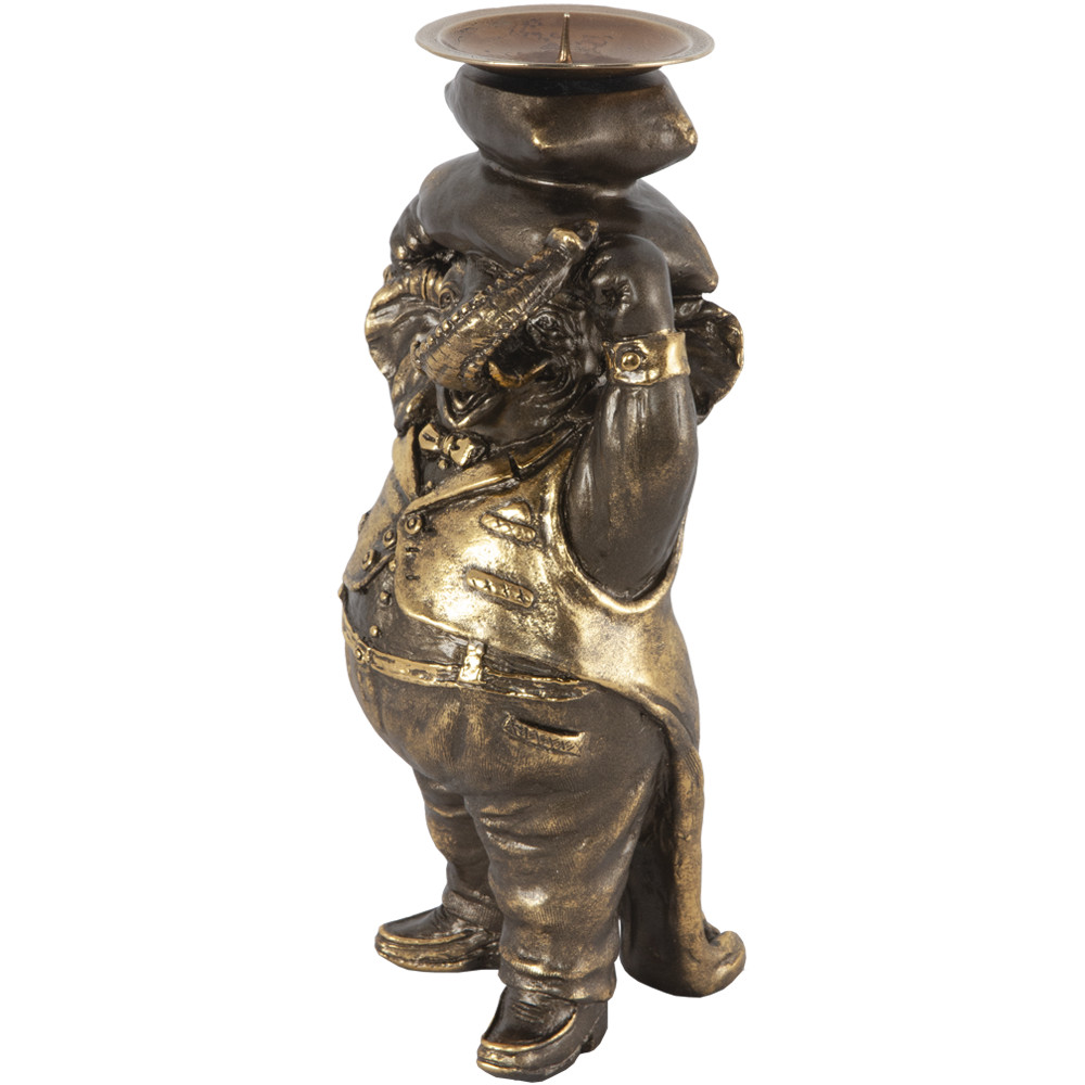 22650 Подсвечник Слон Мистер Твистер Бронза BOGACHO 4627174555424 - Вид №4