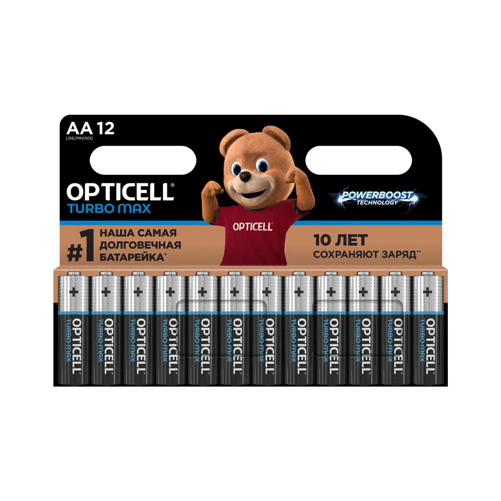 Батарейка алкалиновая Opticell Turbo Max LR03 AA 12 шт. 89446270 STLM-2102178 
