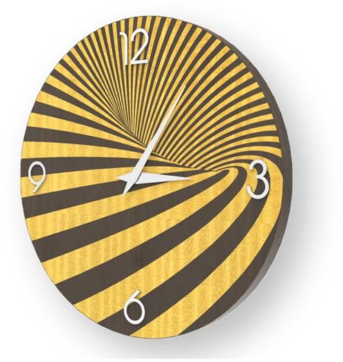 LIGNIS® Настенные часы из инкрустированного дерева Dolcevita abstract 10.078 - Вид №1