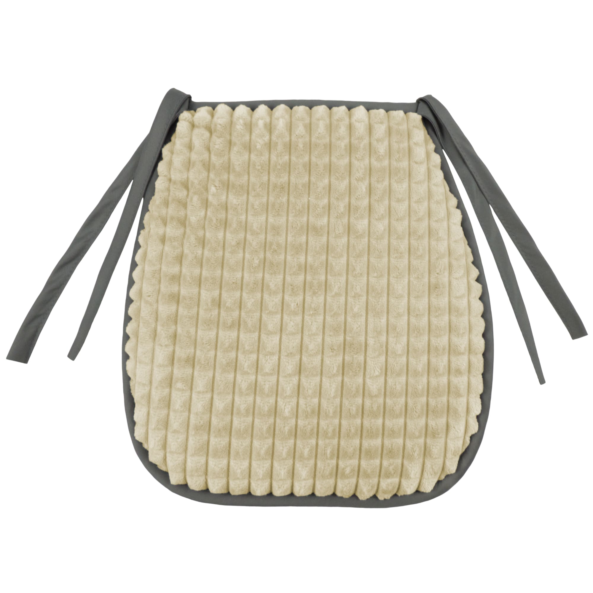 82234007 Галета для стула «Плюш» 38х40 см, плюш, цвет кремовый Santreyd 