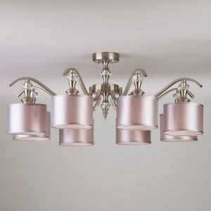 Потолочная люстра Eurosvet Ofelia 60070/8 сатин-никель EUROSVET ДИЗАЙНЕРСКИЕ, OFELIA 184408 Серебро