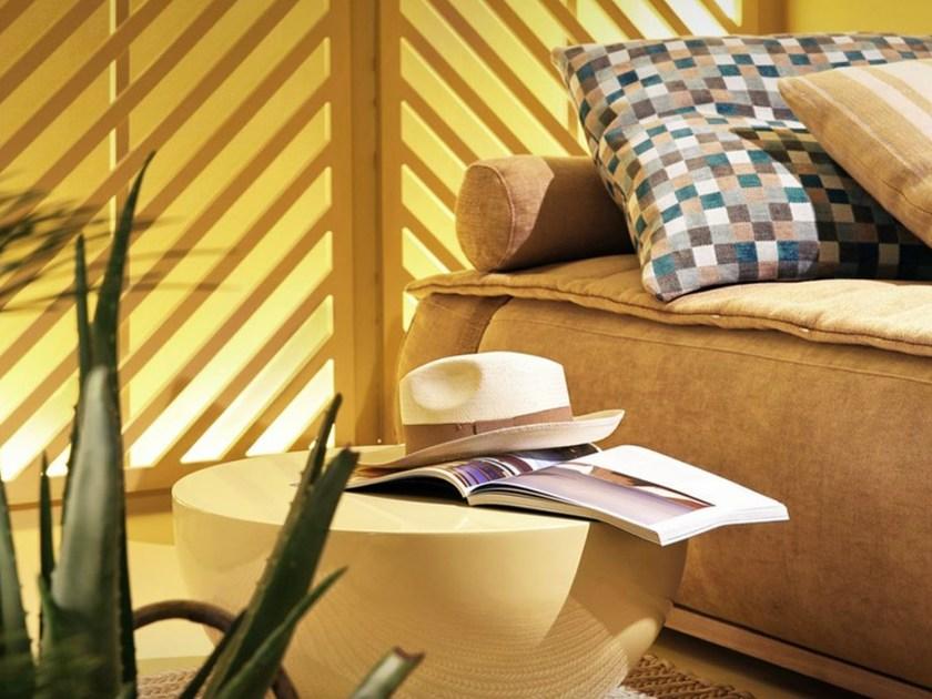 Meridiani Низкий круглый журнальный столик из полиуретана sun-id-1422039 - Вид №1