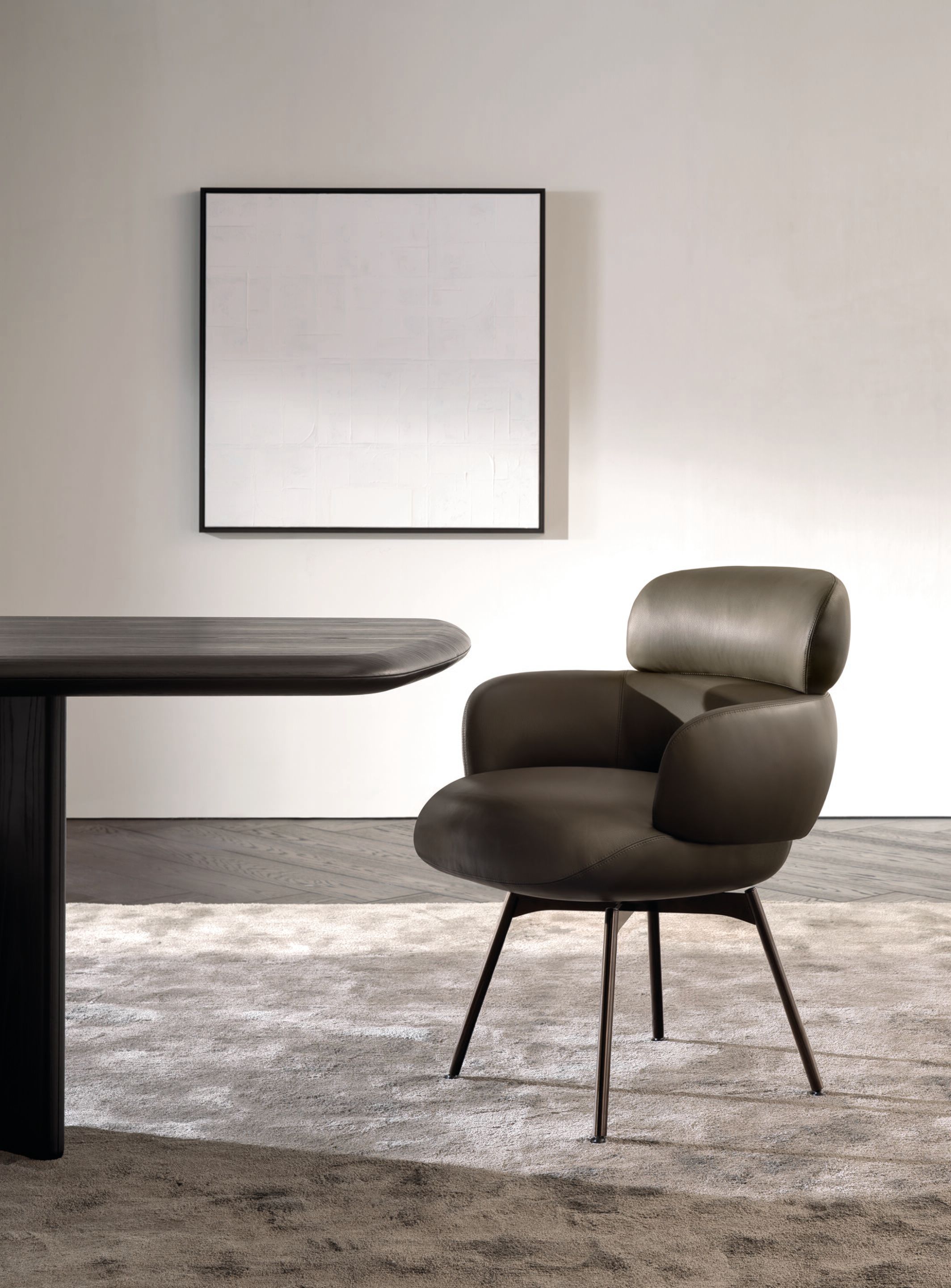 Кожаный стул с подлокотниками Minotti Vivienne ARCH-00108868 - Вид №2