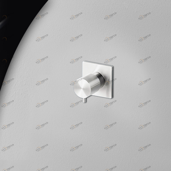 Запорный вентиль сталь глянцевая Aico Radomonte ARR50L