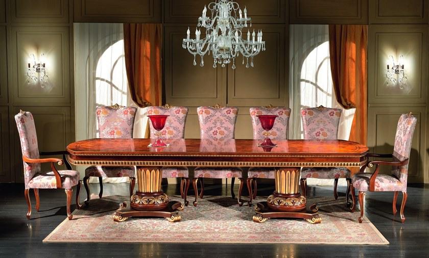 SCAPPINI & C Обеденный стол прямоугольной формы раздвижной из вереска 35th anniversary 2158-re - Вид №1