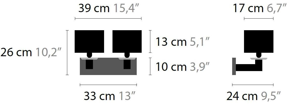 ILFARI Бра из металла с фиксированным кронштейном и кристаллами swarovski® Swinging ballet 12954 - Вид №1