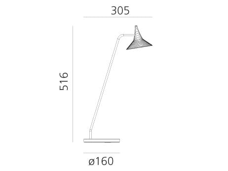 Алюминиевая светодиодная настольная лампа Artemide Unterlinden ARCH-00018439 - Вид №3