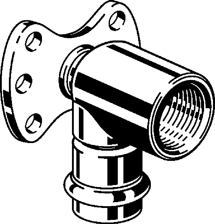 437 282 Модель 2325.5 Трубопроводные системы  Sanpress Inox  Водорозетки Santreyd  - Вид №1