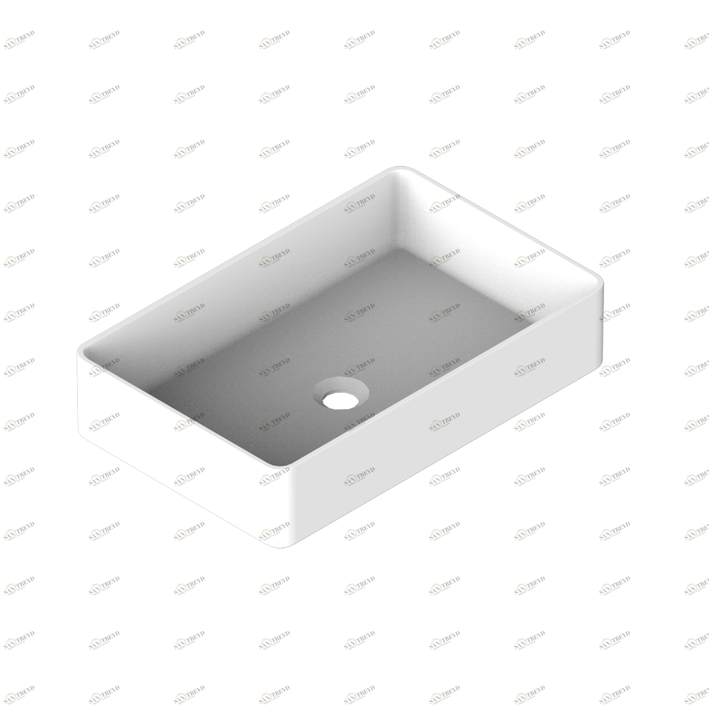 B13 V520 Накладная раковина на столешницу  прямоугольная Thg-paris 