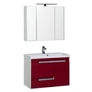 Комплект мебели Aquanet Тиволи 90 бордо
