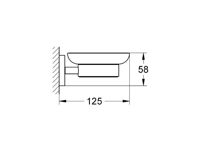 Стеклянная настенная мыльница Grohe Essentials ARCH-00052105 - Вид №2