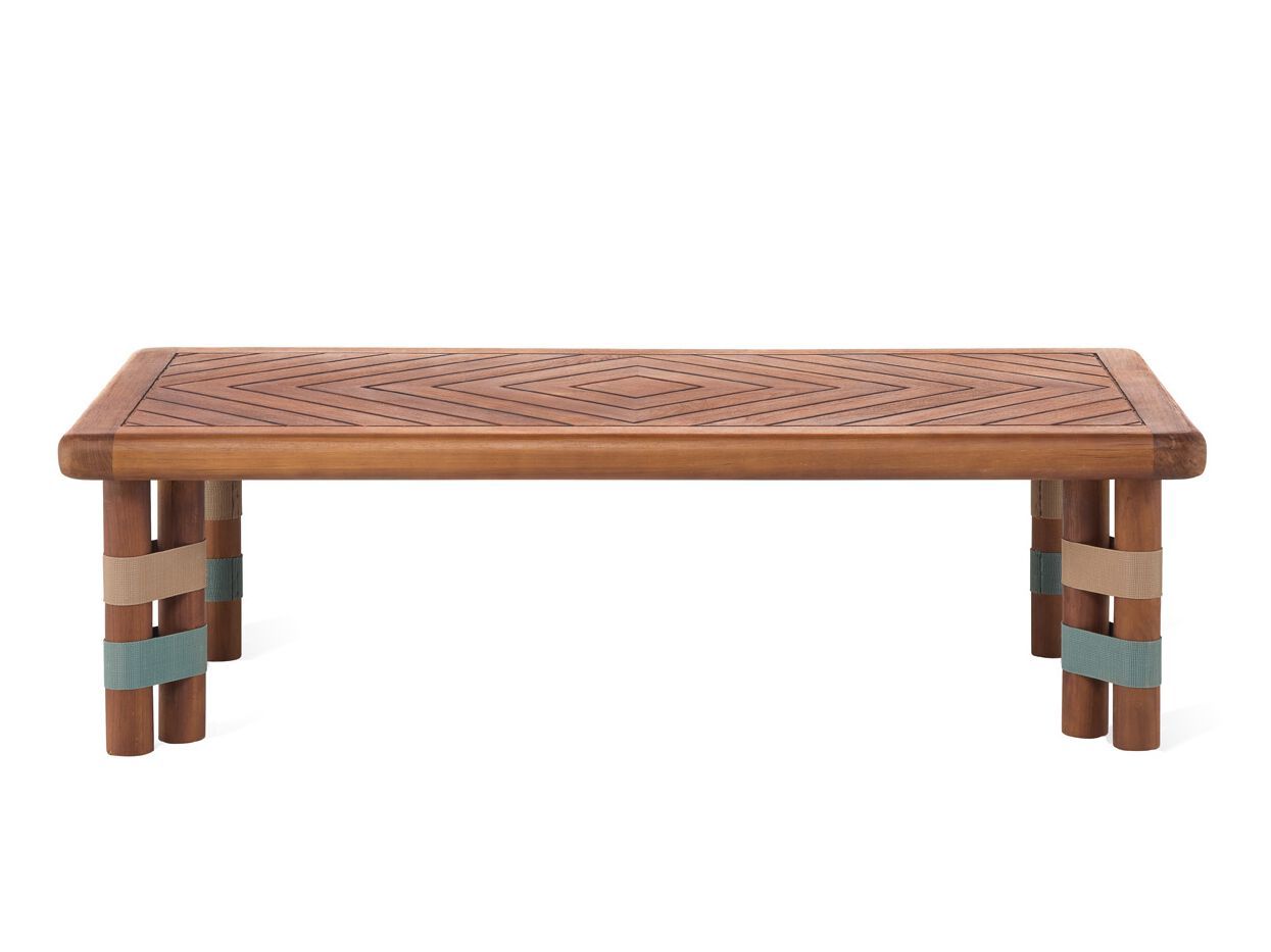 Прямоугольный садовый стол из тикового дерева Il Giardino di Legno Lignes ARCH-00048392