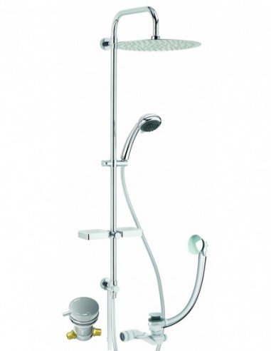 692200 000 00  Комплектное оборудование для ванны-душа Comodo, нержавеющая сталь и ПВХ. Valentin  - Вид №1