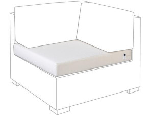 10.00.0549 Подушка сиденья углового модуля Outdoor Sunbrella ecru Mbm