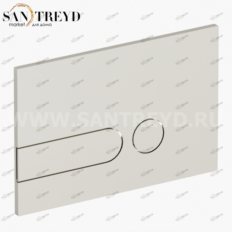 752705 Кнопка двойного слива IPLATE, цвет Никель Kerasan ACCESSORIES Италия