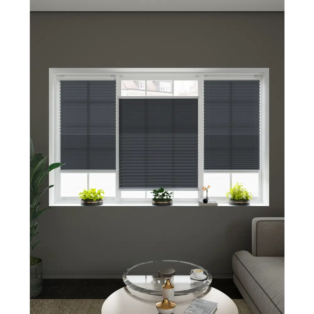 Штора плиссе 73x170 см жаккард графитовая 89411372 STLM-2127210 Santreyd  - Вид №6