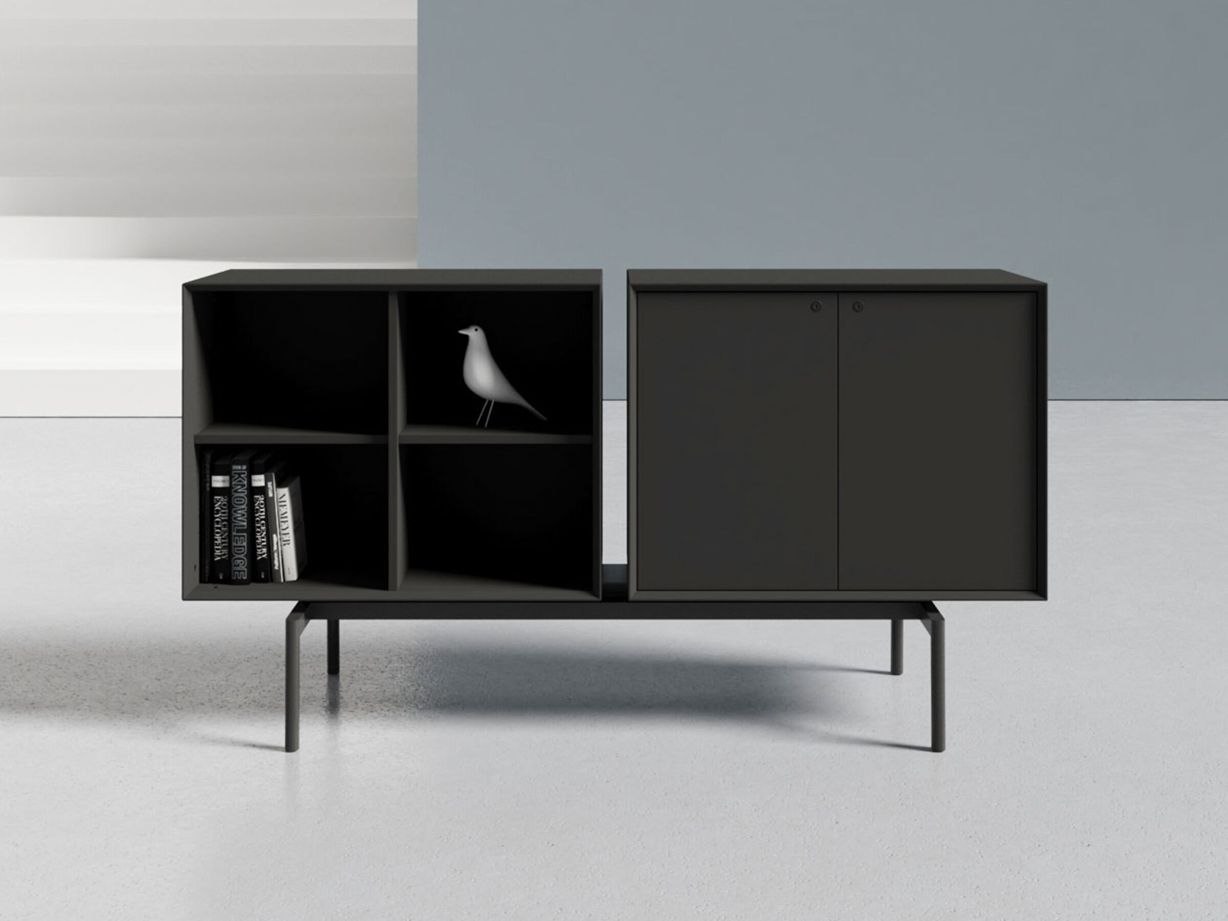 Деревянный офисный шкаф с распашными дверями WORKSPACE HUTCH ARCH-00032263 - Вид №1