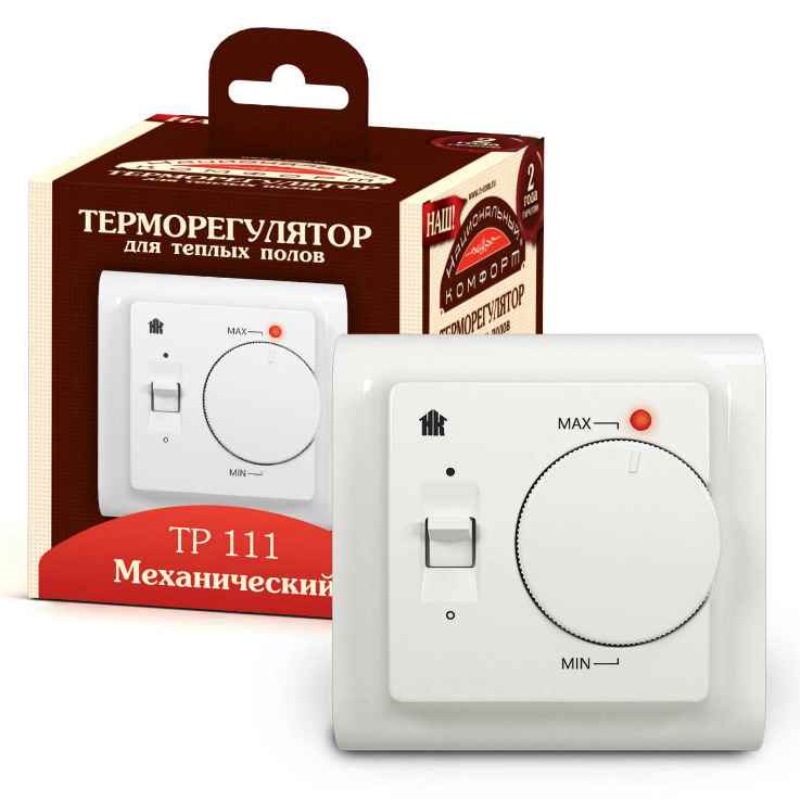 Термостат Теплолюкс ССТ TP 111 механический белый 4305651105000033 - Вид №1