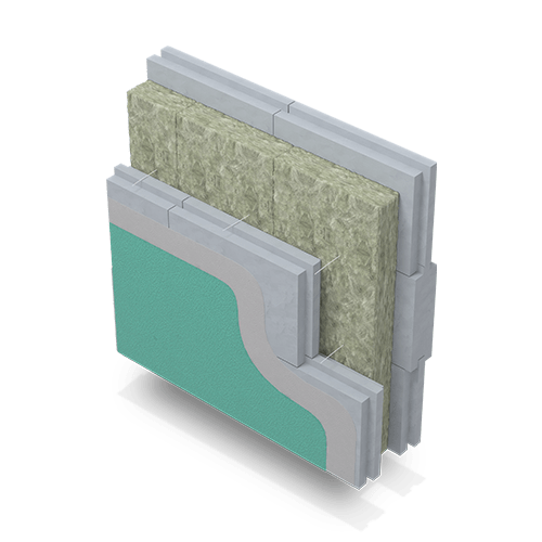 Тепло-звукоизоляция Ursa Terra 34PN PRO 1000х610х100мм (3,05м2; 0,305м3) 14103 - Вид №3