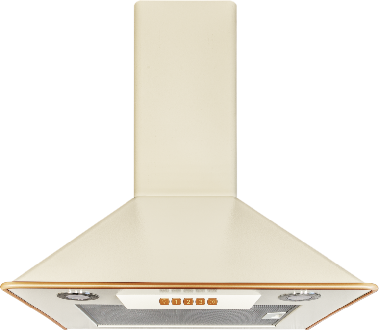 ONDA 60 CB Настенная вытяжка, ширина 60 см, отвод/рециркуляция, 800 м3/час, электронное управление, 3 скорости,светодиодное освещение 2х4 вт, таймер, анодированный алюминиевый жироулавливающий фильтр, угольный фильтр с6с (опция), 42-58 дб, цвет бежевый, о Santreyd 