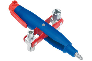 14977437 Ключ для электрошкафов с битой и переходником KN-001107 Knipex