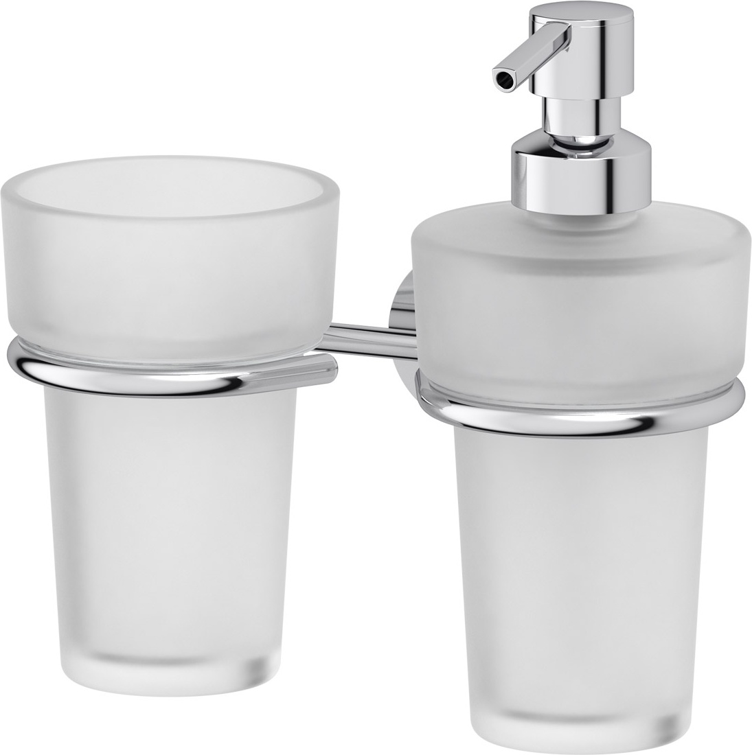 NOS 008 Держатель со стаканом и дозатором жидкого мыла FBS Nostalgy