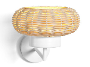 Плетеный настенный светильник ручной работы