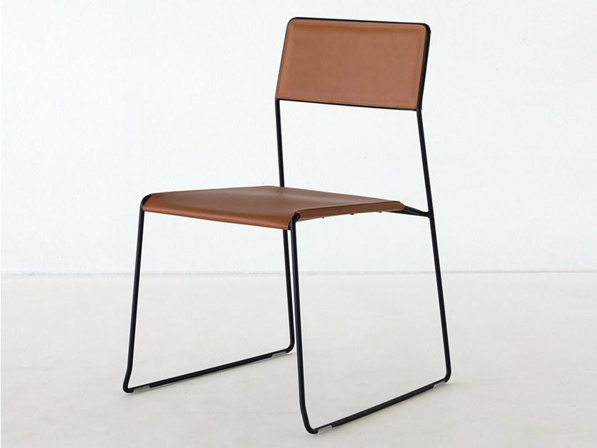 Inday Штабелируемое кресло-санки из регенерированной кожи Log sun-id-1447388 - Вид №1