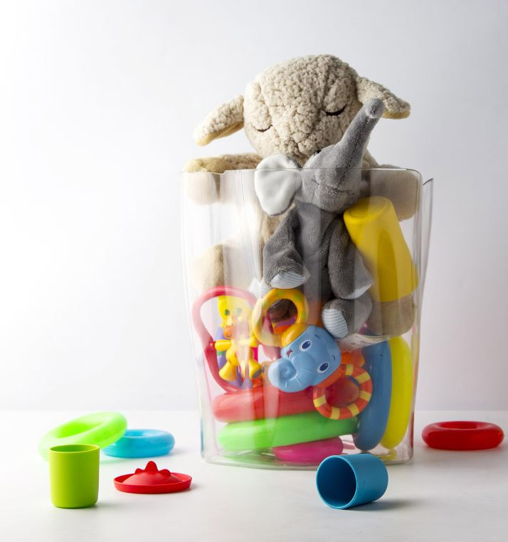 QL10162-CL Органайзер flow большой прозрачный Qualy  - Вид №5