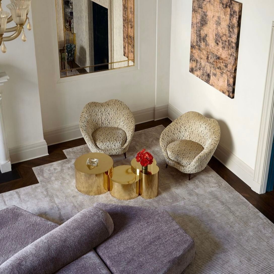 Низкий металлический журнальный столик GASPARE ASARO геометрия ARCH-00033137 - Вид №3