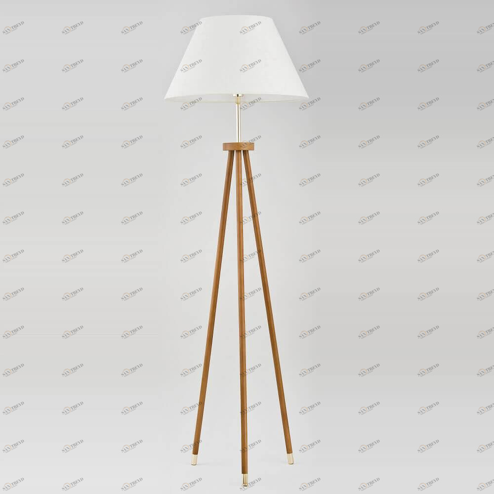 Торшер с абажуром на треноге белый Domina 9212 ALFA DOMINA 00-3908492 Белый