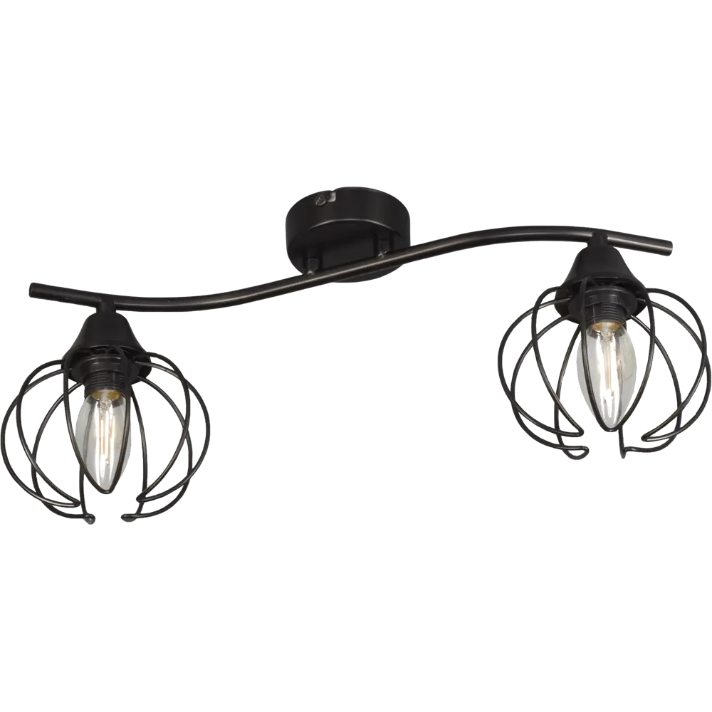 Люстра КС30051/2C 2хЕ14х40Вт цвет чёрный КЛЮЧНИК STLM-2133151