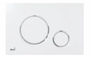 Кнопка управления для скрытых систем инсталляции, белый/xром-глянец