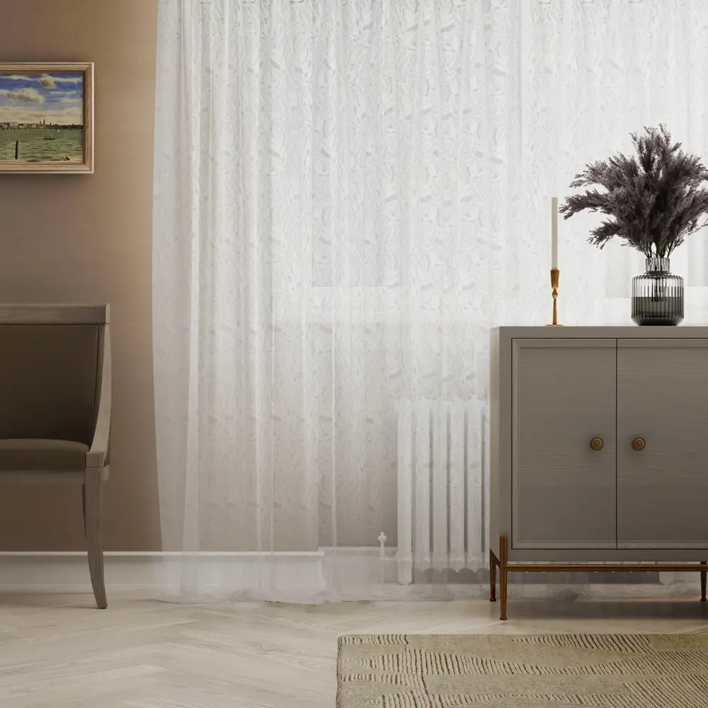 Тюль на ленте Inspire Ryan 250x280 см цвет белый STLM-2054627