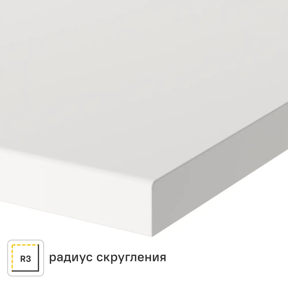 Столешница Сноу 240x60x2 см искусственный камень цвет белый Santreyd STLM-2092903