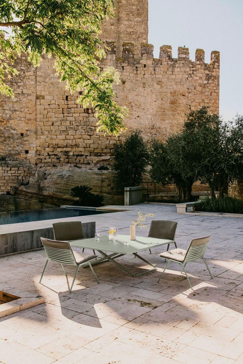 FAST Круглый алюминиевый садовый столик Zebra 420 - Вид №4