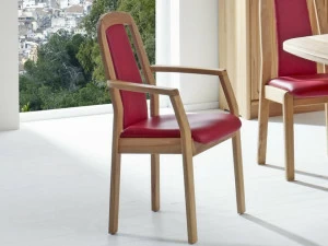 Деревянный стул с подлокотниками  1589ak