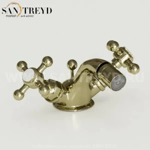 739091 Смеситель на биде на 1 отверстие, цвет Золотистый Kerasan RETRO Италия