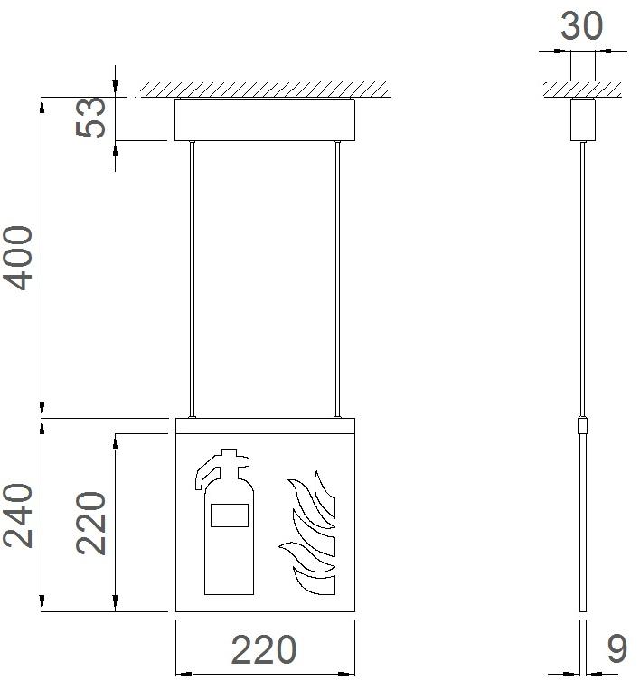 DAISALUX Подвесной аварийный светодиодный светильник Ikus sun-id-1481471 - Вид №1
